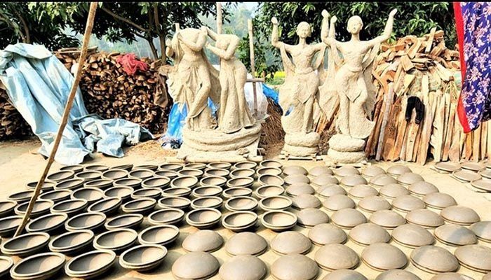 As new innovations in modern technology have made life easier, many old everyday products are disappearing under its influence. Along with that, some hundreds of years old traditional occupations of people are disappearing. One such profession is pottery. This industry is disappearing from Sadarpur Upazila due to the decrease in the demand for clay products.