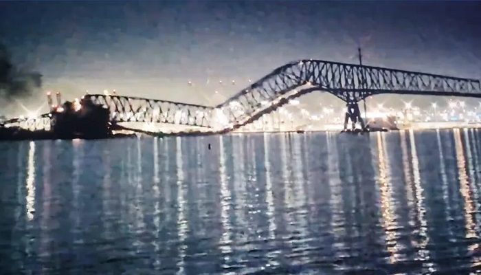 Baltimore Bridge Collapses After Ship Collision