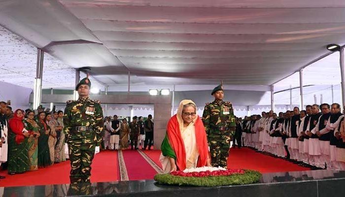 Prime Minister Sheikh Hasina today paid rich tributes to Father of the Nation Bangabandhu Sheikh Mujibur Rahman || Photo: Collected 
