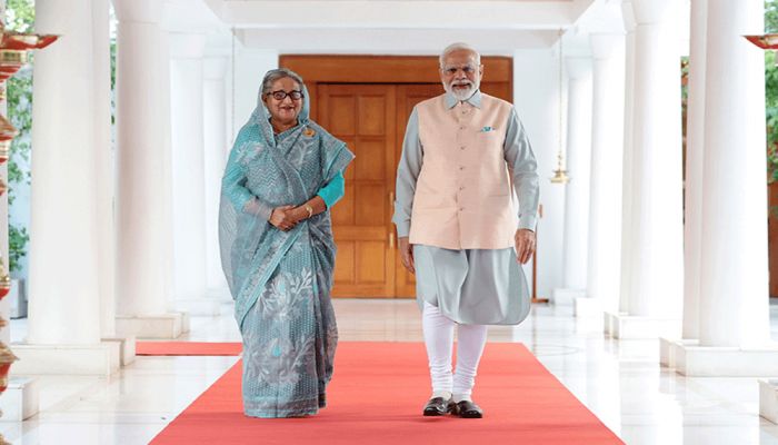 Sheikh Hasina And Narendra Modi. File Photo 