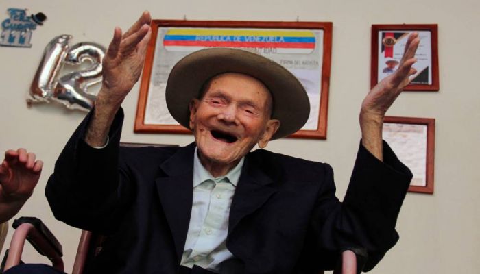 World's Oldest Man Juan Vicente Perez Mora. Photo: Collected 