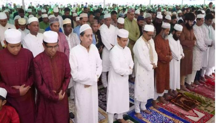 Eid Prayers Held In Barishal Central Eidgah Maidan