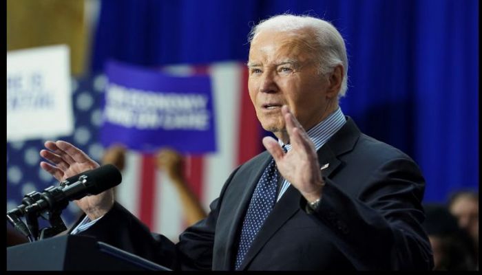 
US President Joe Biden Speaks About The Care Economy During An Event At Union Station In Washington, US April 9, 2024. Photo: Reuters