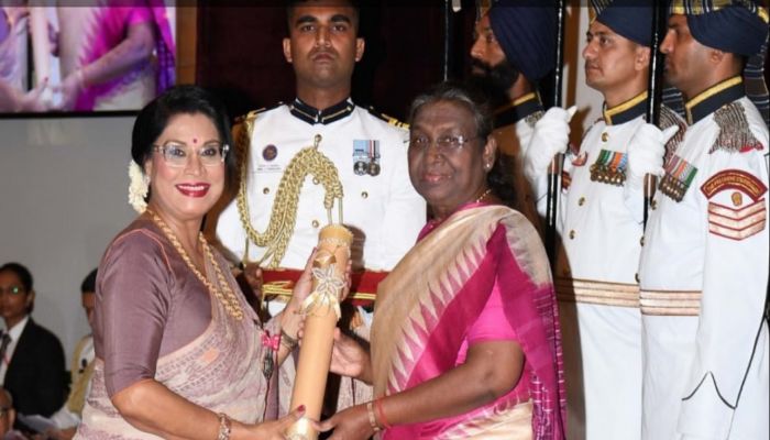 Rezwana Choudhury Bannya Rreceives Padma Shri Award. Photo: Collected 