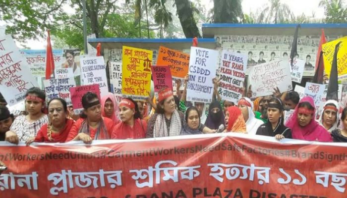 Rana Plaza Victims Place Forth 12-Point Demand. Photo: Collected  