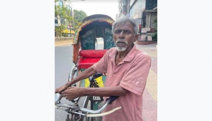 Rickshaw Puller Habibur Rahman. Photo: Collected 