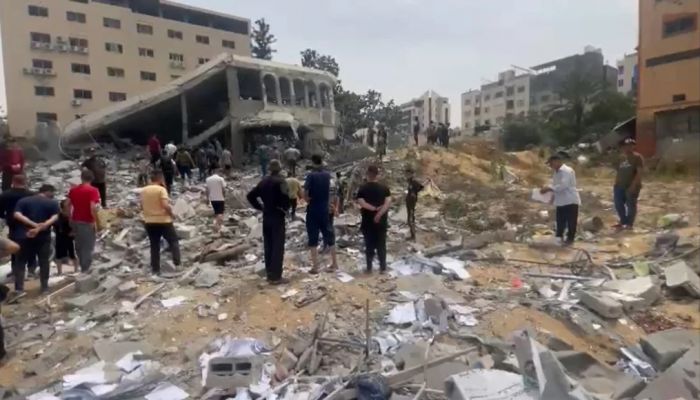 At Least Three People Were Killed In The Airstrike On A House West Of Gaza City On Friday, Photo: Collected 
