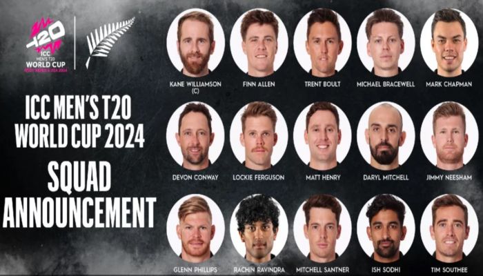 New Zealand Announce T20 World Cup Squad 