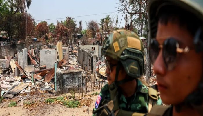 The Fall Of Border Town Of Myawaddy Was A Psychological Blow To The Military Regime. Photo: Collected 
