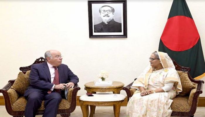 Brazil Foreign Minister Mauro Vieira And Prime Minister Sheikh Hasina. Photo: Collected 