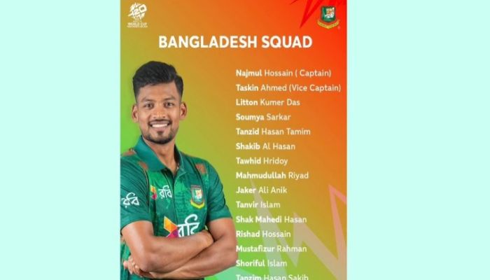 Bangladesh Unveils Squad For T20 World Cup