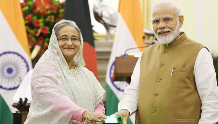 Prime Minister Sheikh Hasina And Indian Prime Minister Narendra Modi. File Photo 