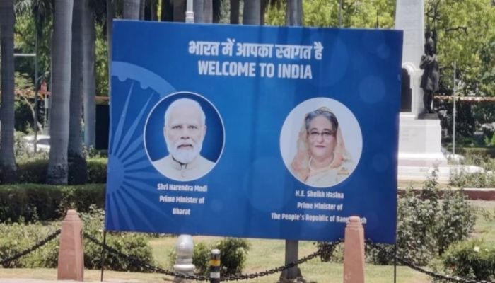 "Welcome To India": Banners Featuring PM Hasina And Modi Seen Across Delhi